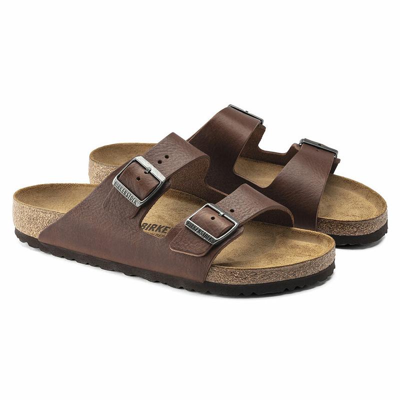 Birkenstock Læder Arizona Herre Kaffe | DK 245WNB